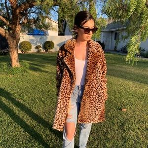 Nasty Gal Leopard Coat